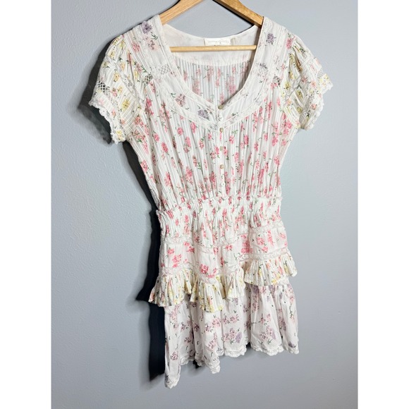 LoveShackFancy‎ Jeromie Mini Dress Fruit Bliss Small - Picture 4 of 11